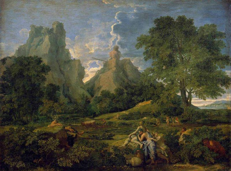 Nicolas Poussin Landscape with Polyphemus Norge oil painting art